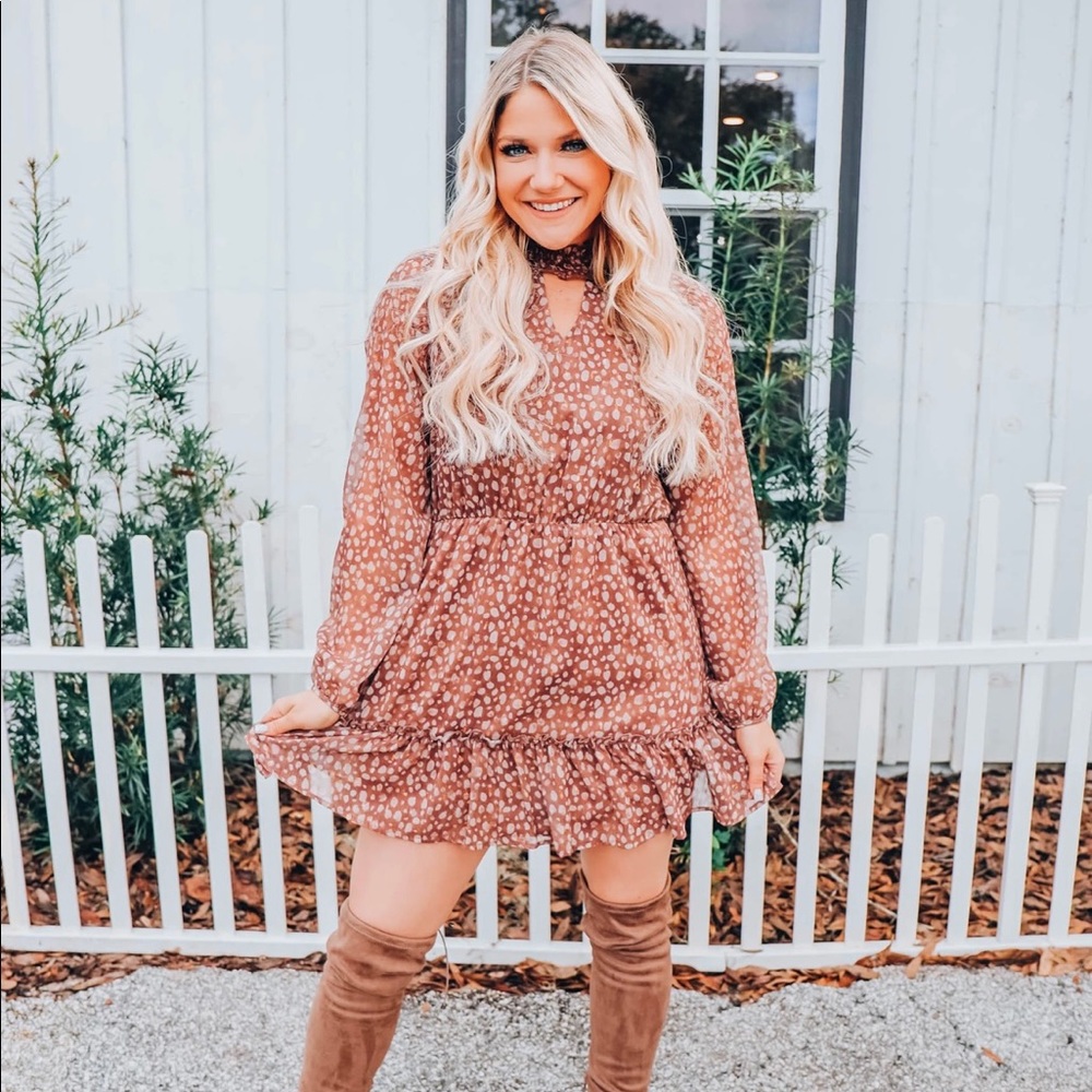 Smock Neck Dress